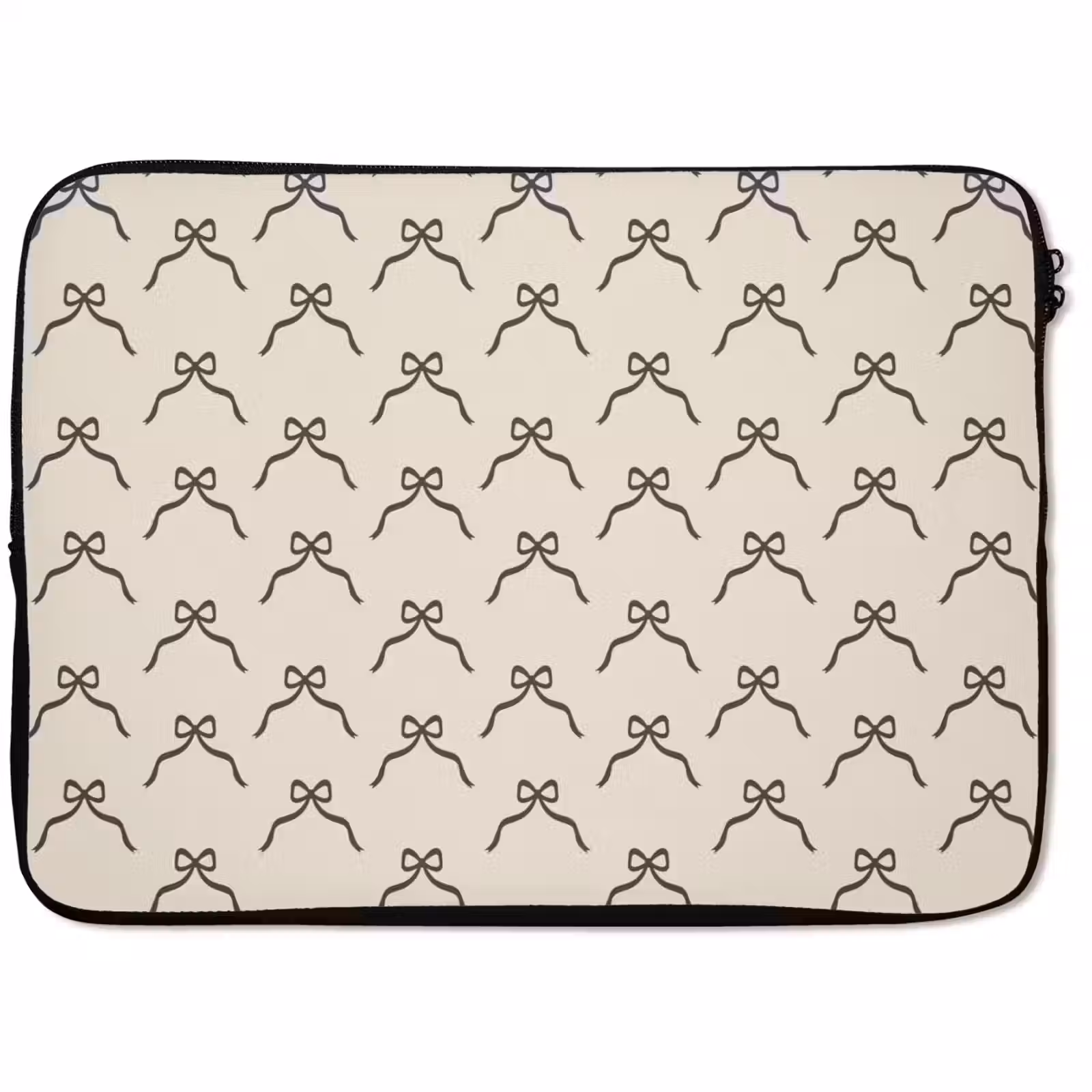 Laptophoes - Kerst - Strik - Crème — 1