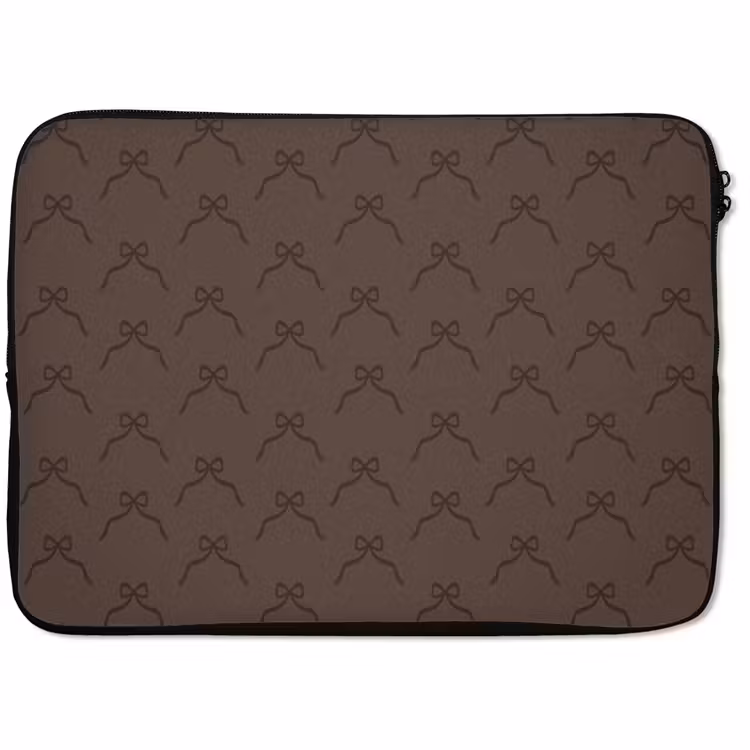 Laptophoes - Bruin - Kerst - Strik — 1