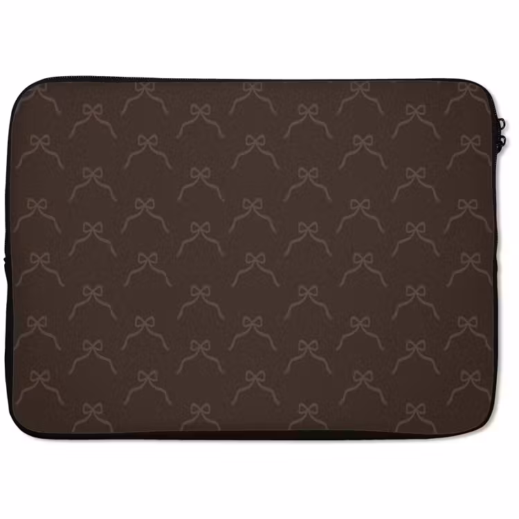 Laptophoes - Kerst - Bruin - Strik — 1