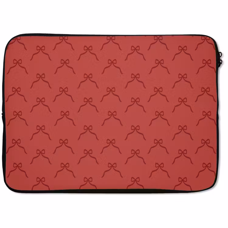 Laptophoes - Strik - Rood - Kerst — 1