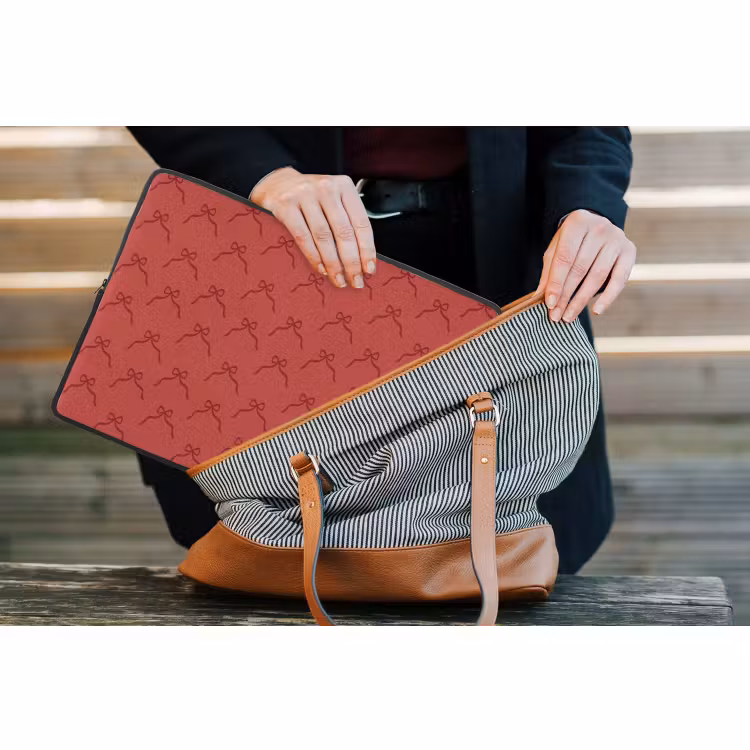 Laptophoes - Strik - Rood - Kerst — 4