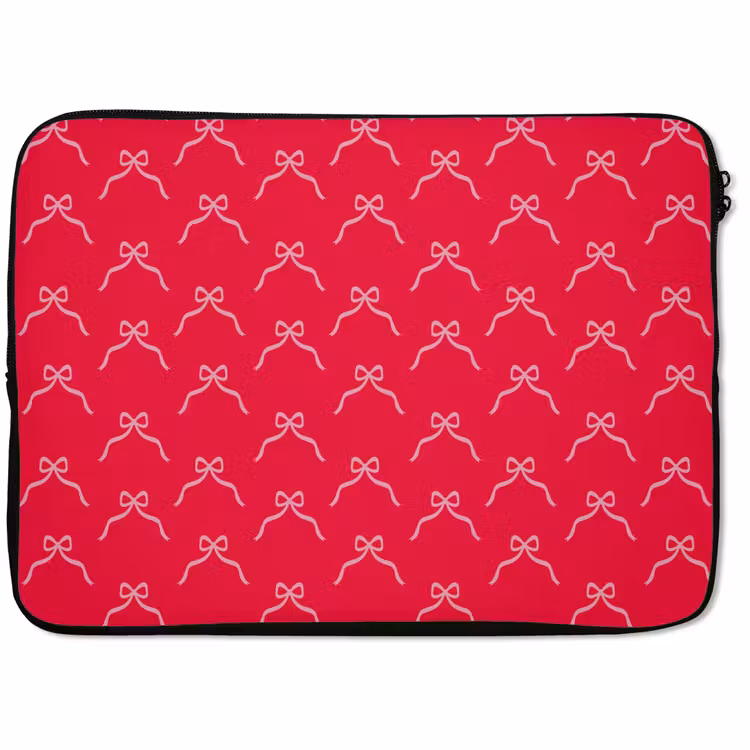 Laptophoes - Strik - Rood - Kerst — 1