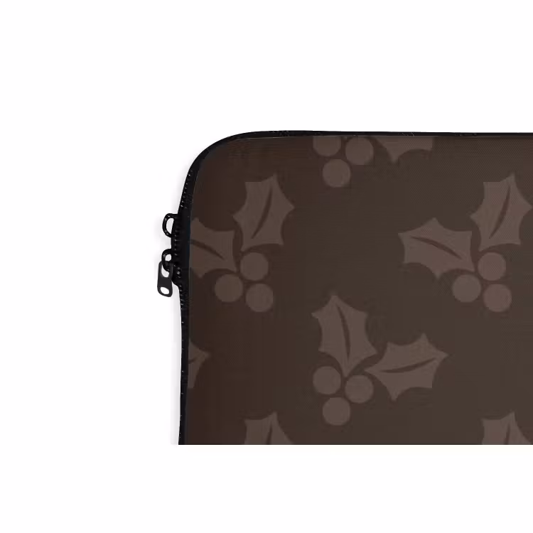 Laptophoes - Kerst - Hulst - Bruin — 5