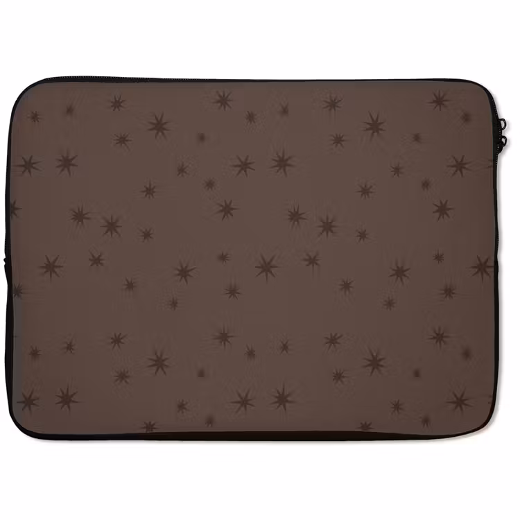Laptophoes - Ster - Bruin - Kerst — 1