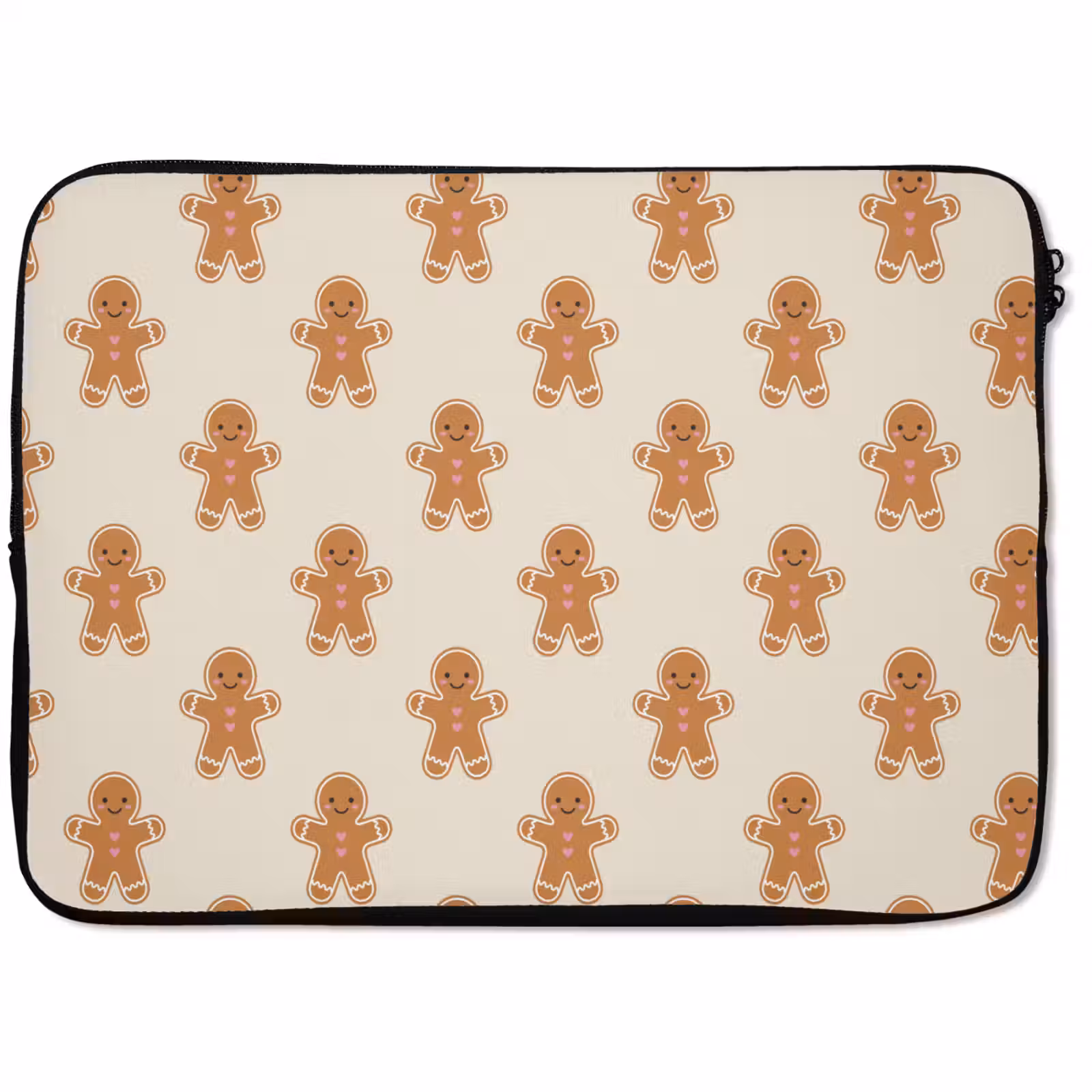 Laptophoes - Peperkoek - Kerst - Crème — 1