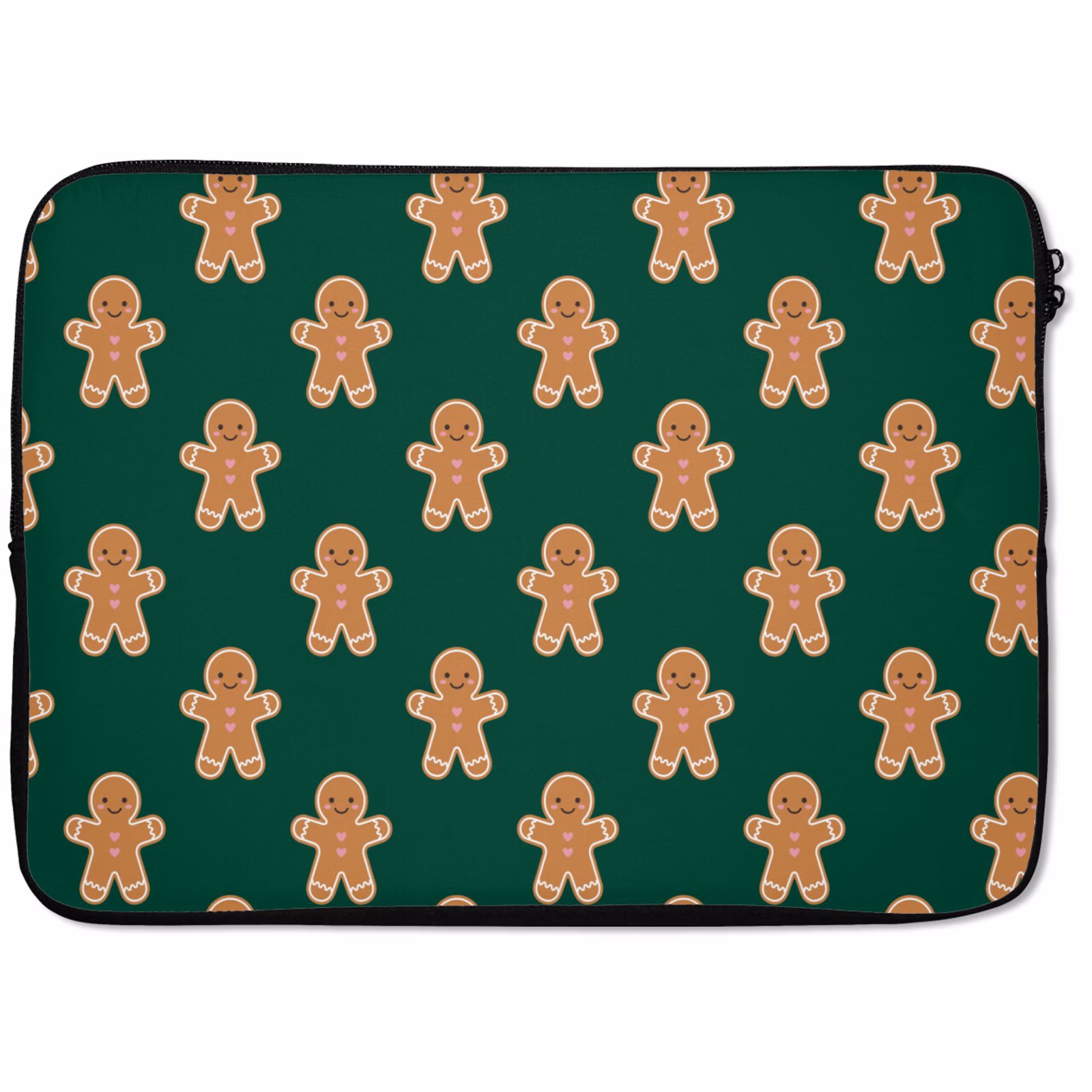 Laptophoes - Peperkoek - Kerst - Groen — 1