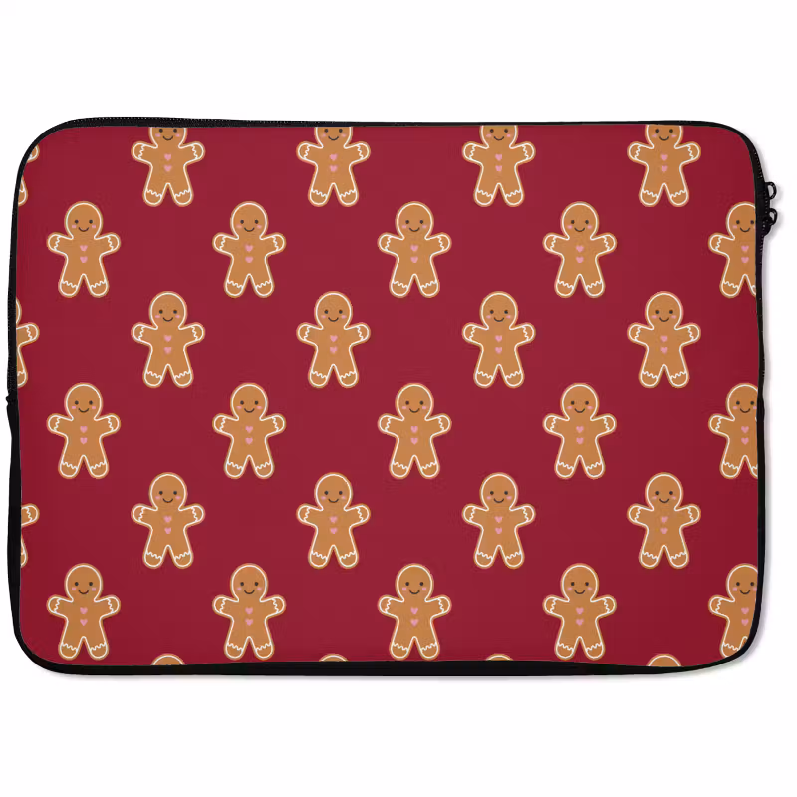 Laptophoes - Peperkoek - Kerst - Rood — 1
