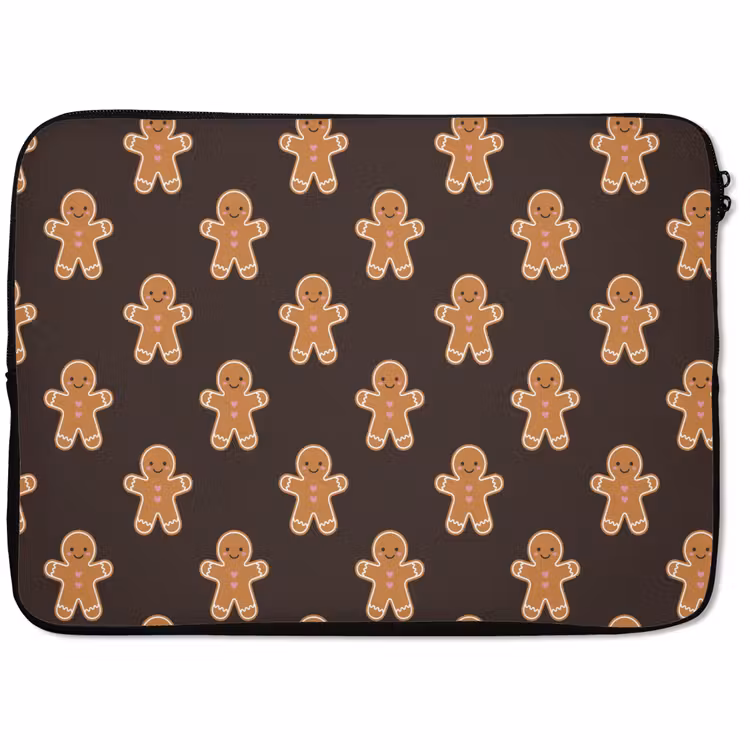 Laptophoes - Peperkoek - Bruin - Kerst — 1