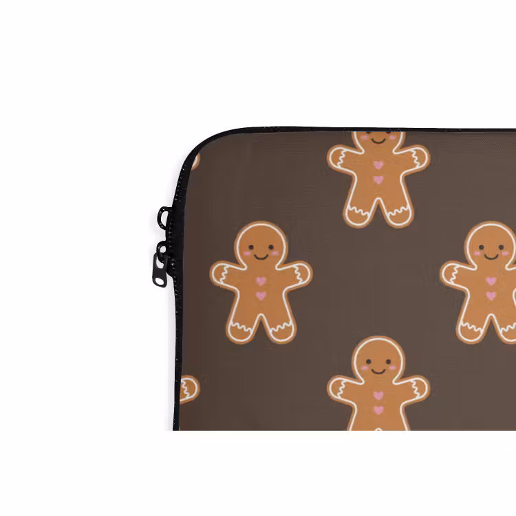 Laptophoes - Peperkoek - Kerst - Bruin — 5