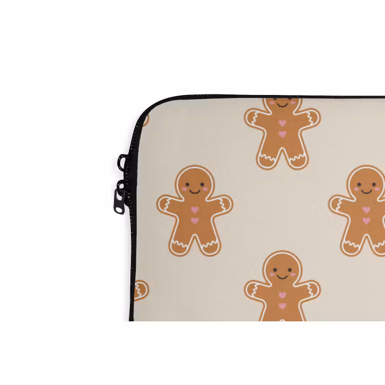 Laptophoes - Peperkoek - Kerst - Crème — 5