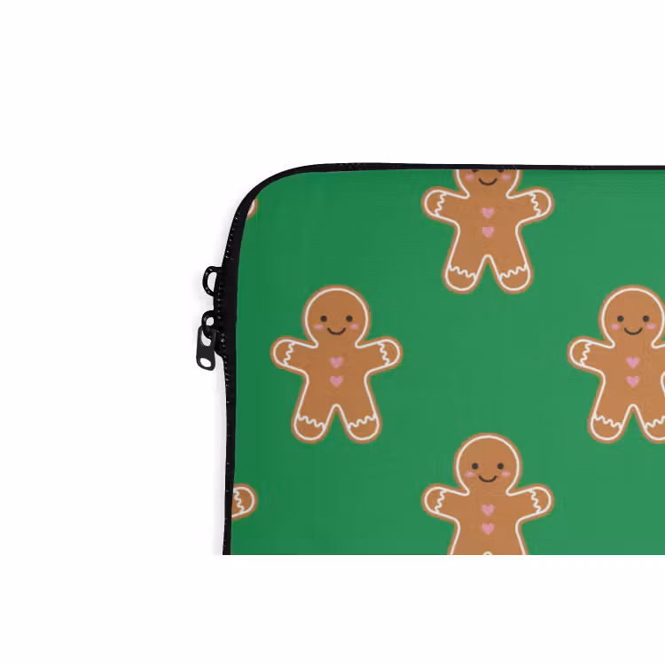 Laptophoes - Peperkoek - Kerst - Neon - Groen — 5