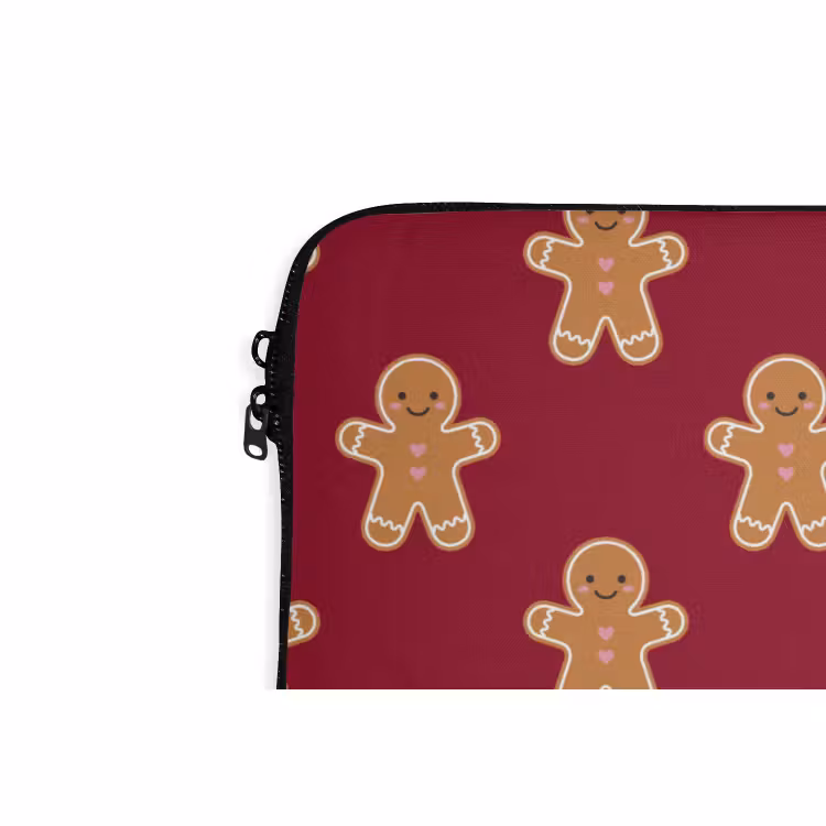 Laptophoes - Peperkoek - Kerst - Rood — 5