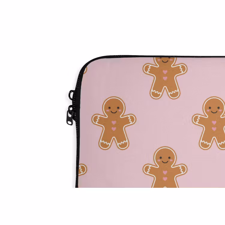 Laptophoes - Peperkoek - Kerst - Roze — 5