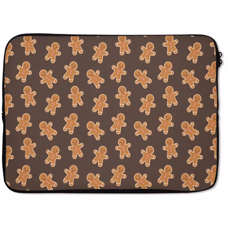 Laptophoes - Peperkoek - Kerstmis - Bruin — 1