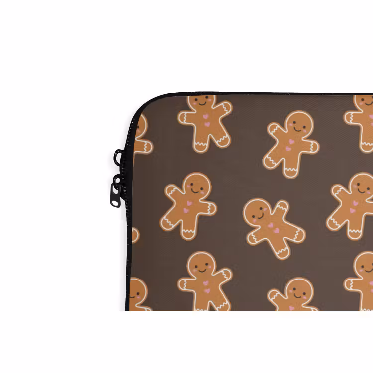 Laptophoes - Peperkoek - Kerstmis - Bruin — 5