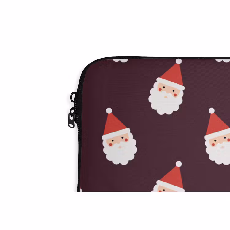 Laptophoes - Kerstman - Kerst - Donker - Rood — 5