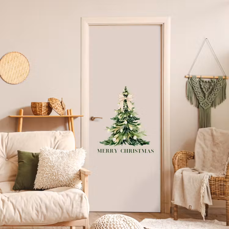 Deursticker - Kerst - Kerstboom - Tekst — 4