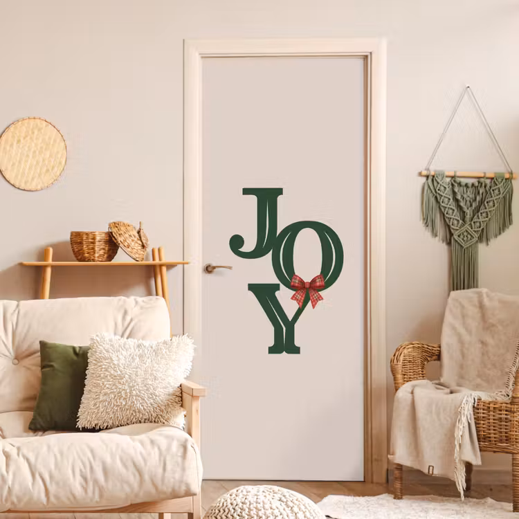 Deursticker - Tekst - Kerst - Groen — 4