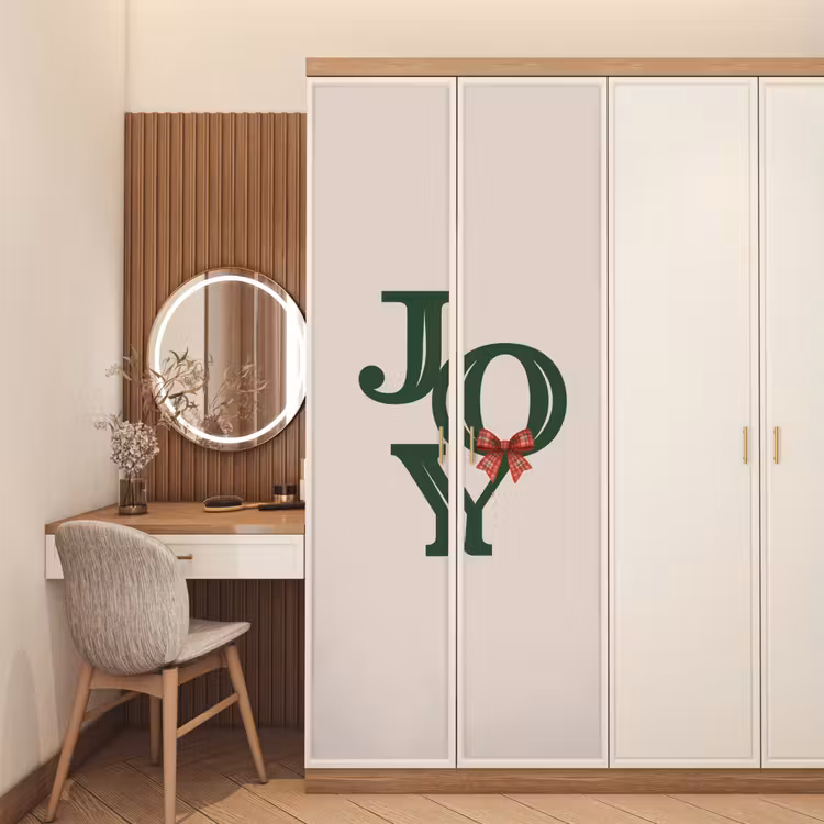 Deursticker - Tekst - Kerst - Groen — 5