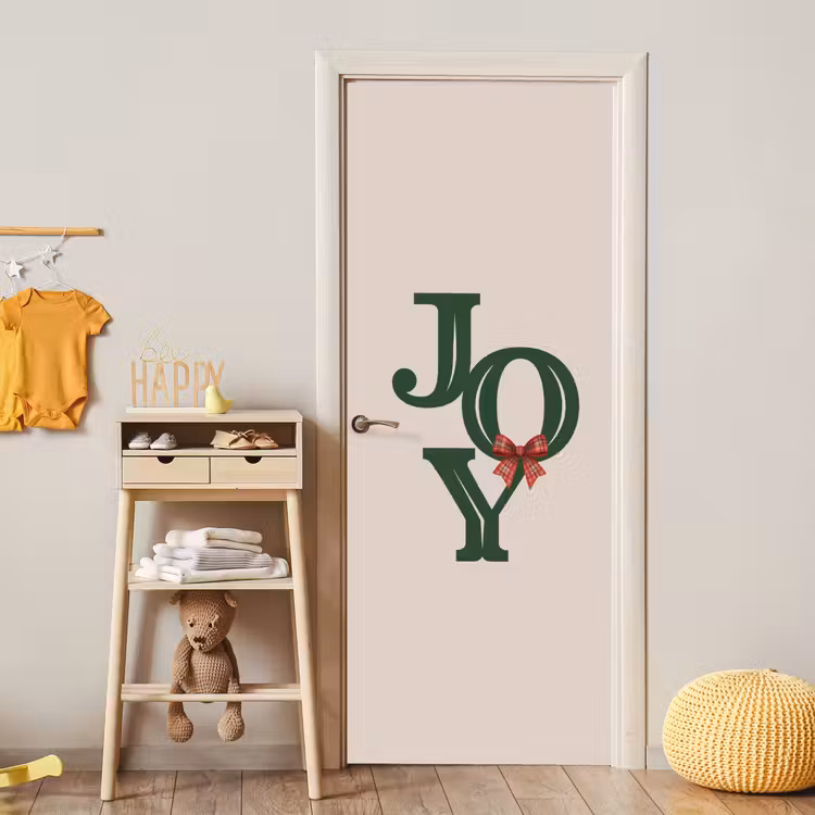 Deursticker - Tekst - Kerst - Groen — 6