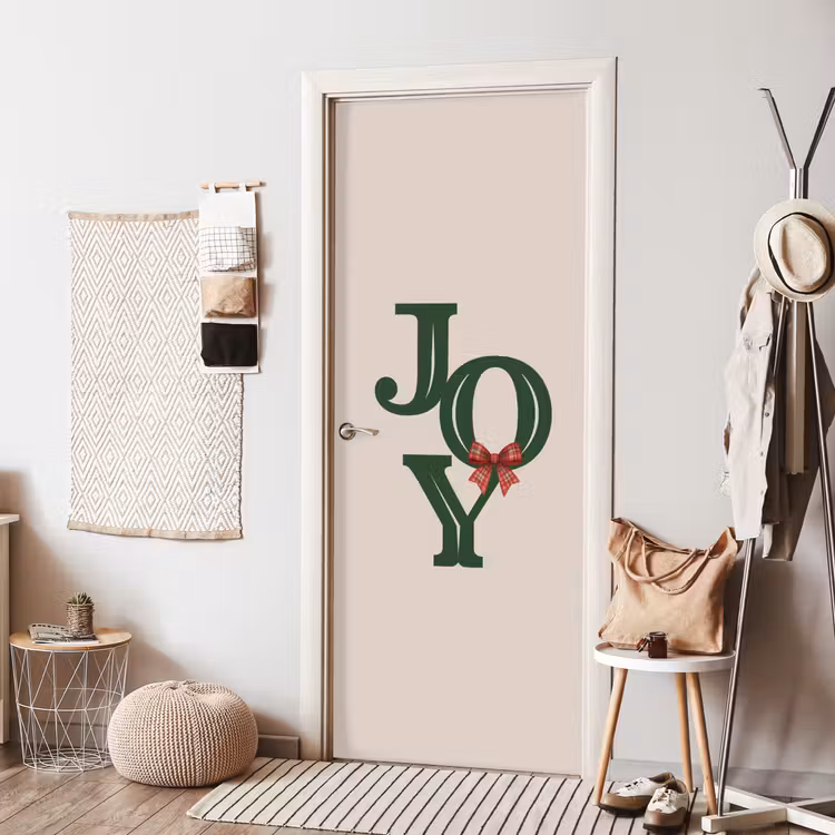 Deursticker - Tekst - Kerst - Groen — 8