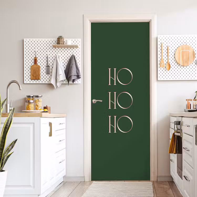 Deursticker - Tekst - Kerst - Modern - Groen — 7