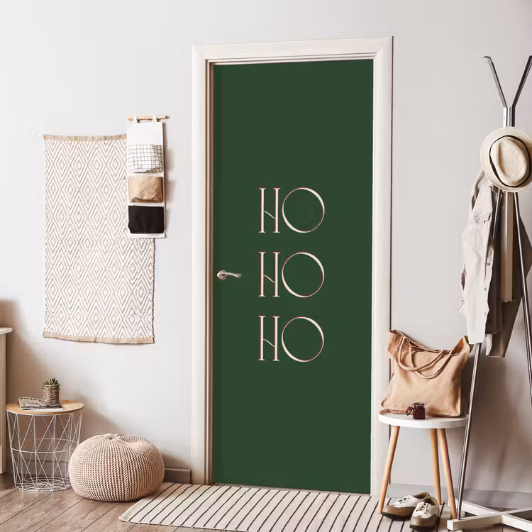 Deursticker - Tekst - Kerst - Modern - Groen — 8
