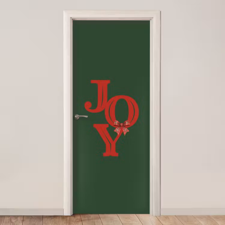 Deursticker - Tekst - Kerst - Rood — 1