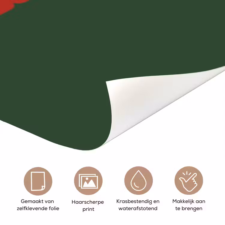 Deursticker - Tekst - Kerst - Rood — 3