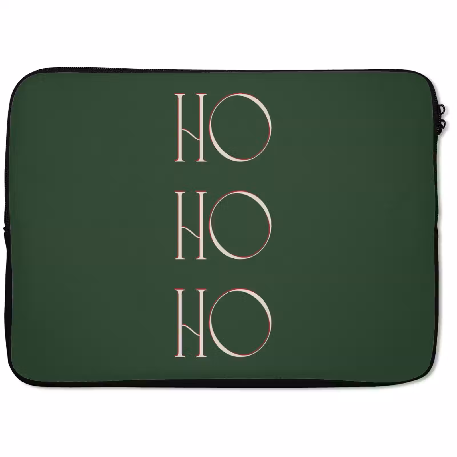 Laptophoes - Tekst - Kerst - Modern - Groen — 1