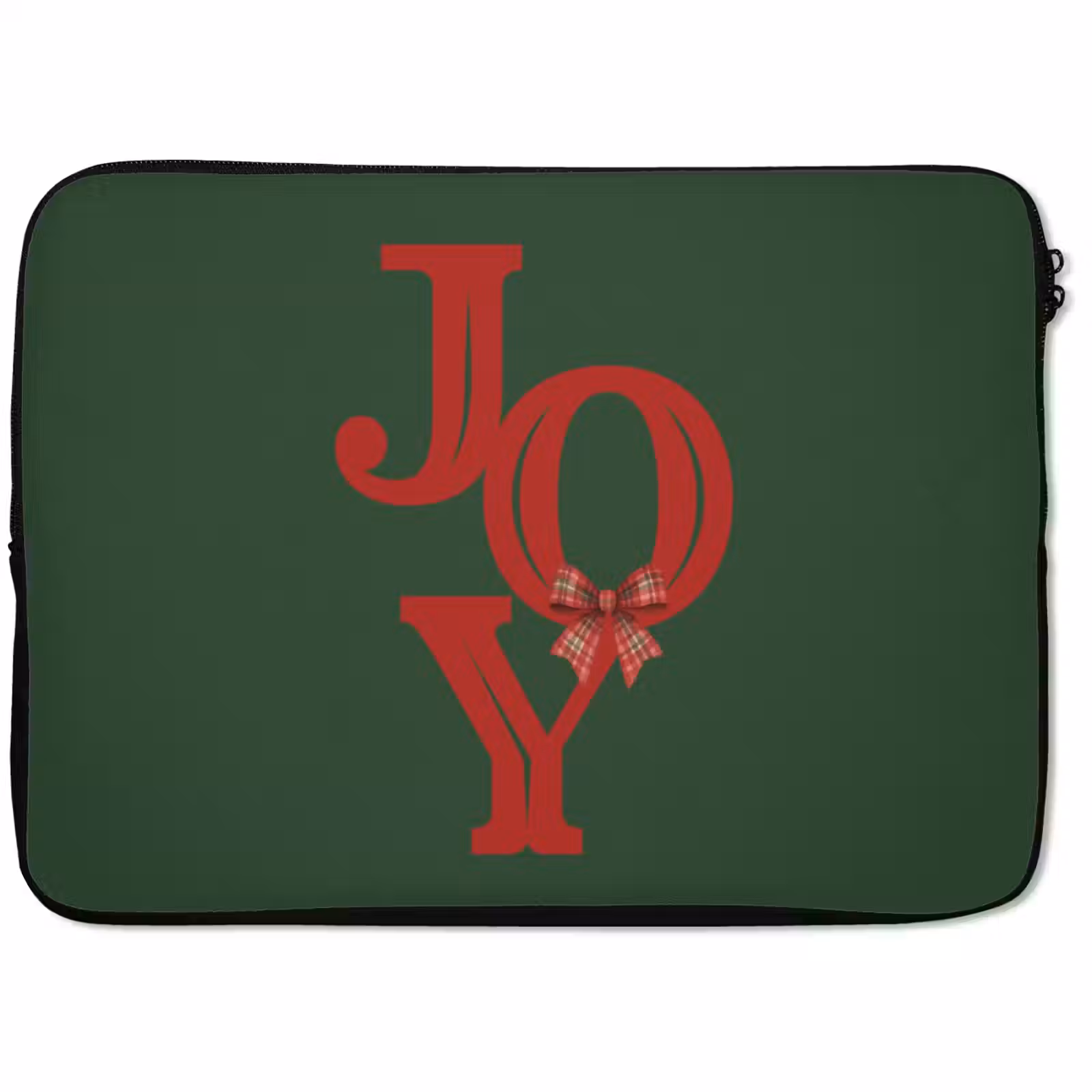 Laptophoes - Tekst - Kerst - Rood — 1