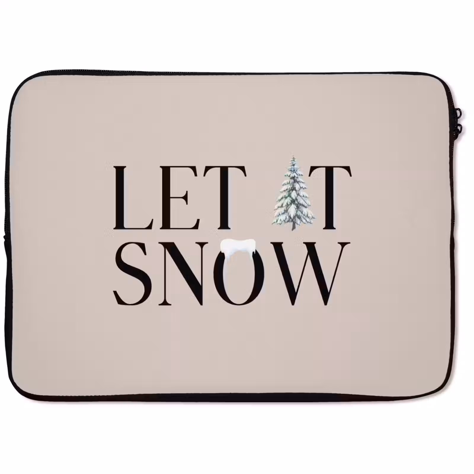 Laptophoes - Tekst - Kerst - Sneeuw — 1