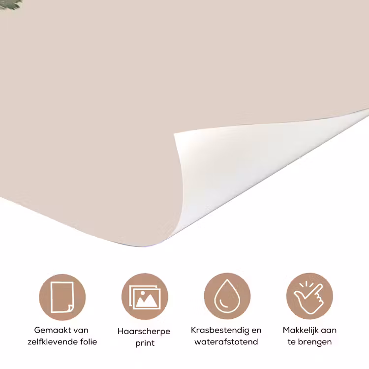 Deursticker - Kerst - Tekst - Kerstboom - Beige — 3