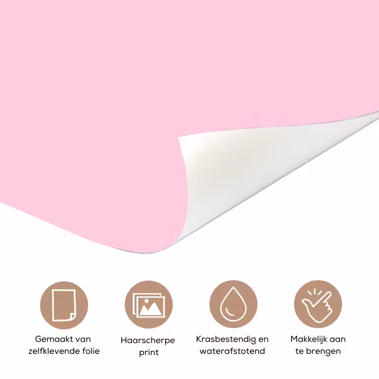 Deursticker - Kerst - Tekst - Roze - Illustratie — 3
