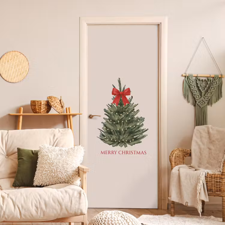 Deursticker - Tekst - Kerst - Kerstboom — 4