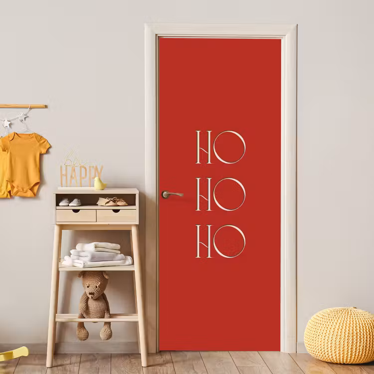 Deursticker - Tekst - Kerst - Modern - Rood — 6