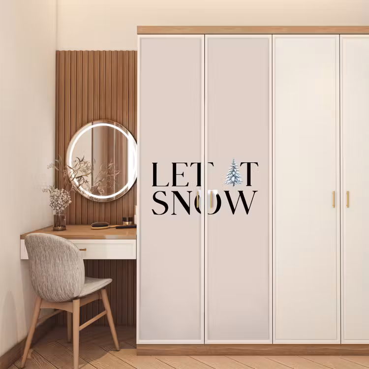 Deursticker - Tekst - Kerst - Sneeuw — 5