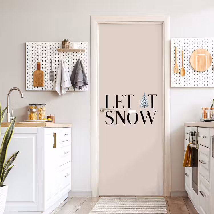 Deursticker - Tekst - Kerst - Sneeuw — 7