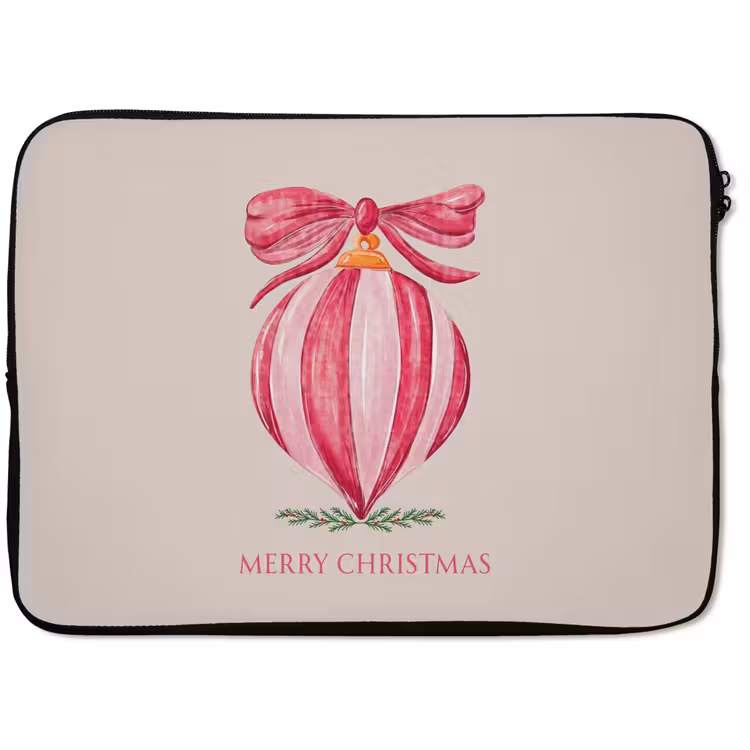 Laptophoes - Kerst - Kerstbal - Tekst — 1