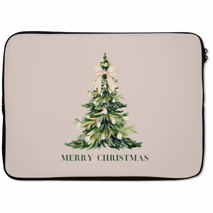 Laptophoes - Kerst - Kerstboom - Tekst — 1