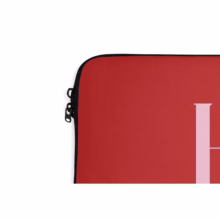 Laptophoes - Kerst - Roze - Rood - Tekst — 5