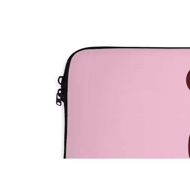 Laptophoes - Kerst - Snoep - Tekst - Bruin - Roze — 5