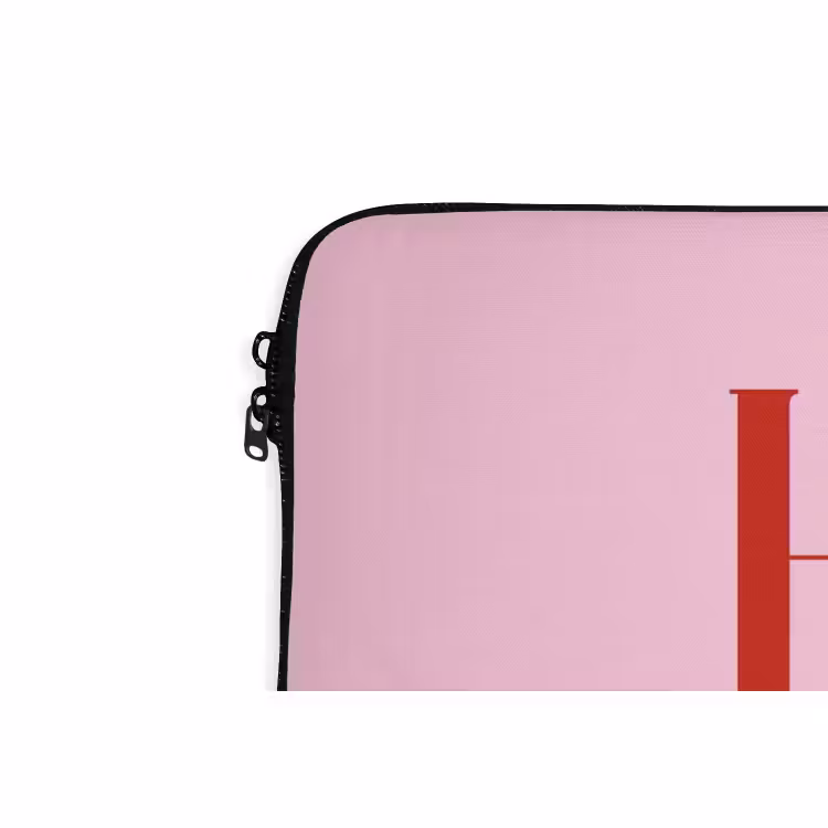 Laptophoes - Kerst - Tekst - Rood - Roze — 5