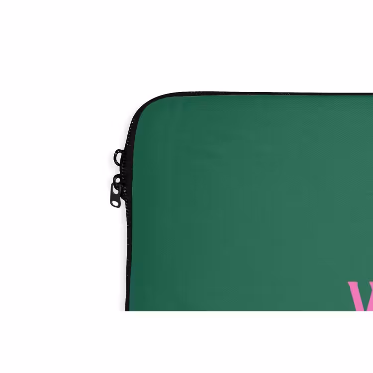 Laptophoes - Kerst - Tekst - Roze - Groen — 5