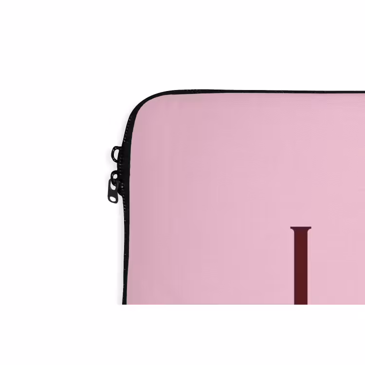 Laptophoes - Kerst - Tekst - Sneeuw - Roze — 5