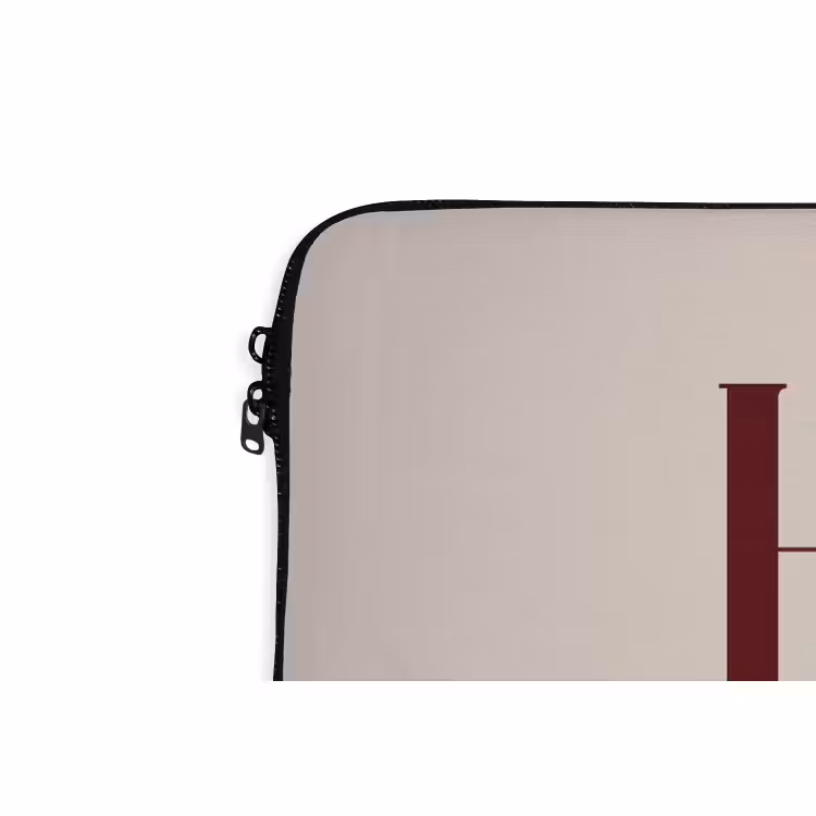 Laptophoes - Tekst - Kerst - Bruin — 5