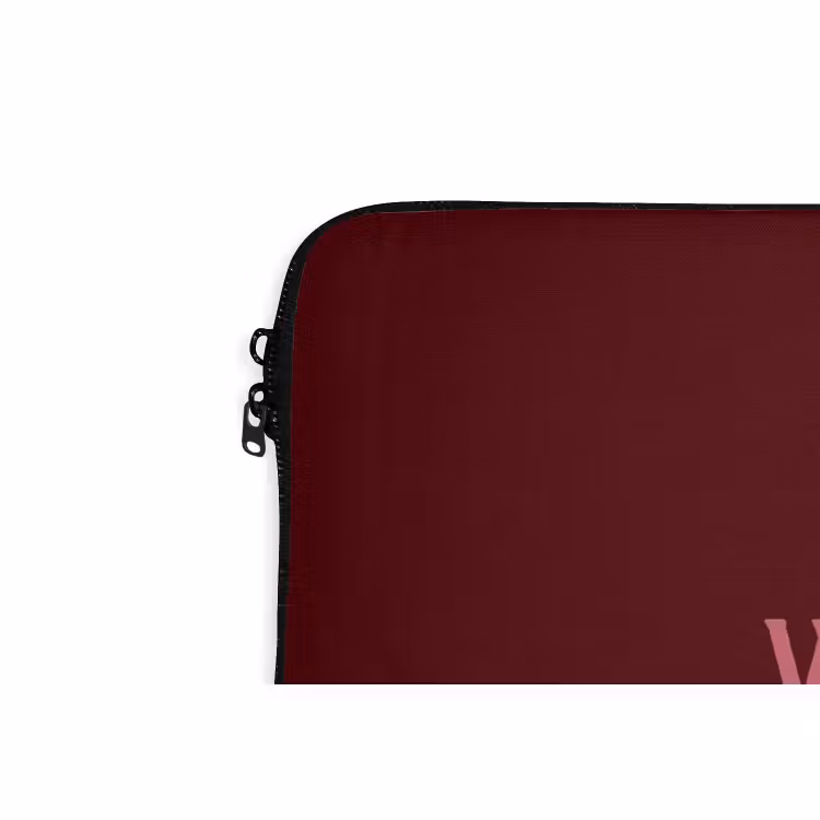 Laptophoes - Tekst - Kerst - Rood - Roze — 5