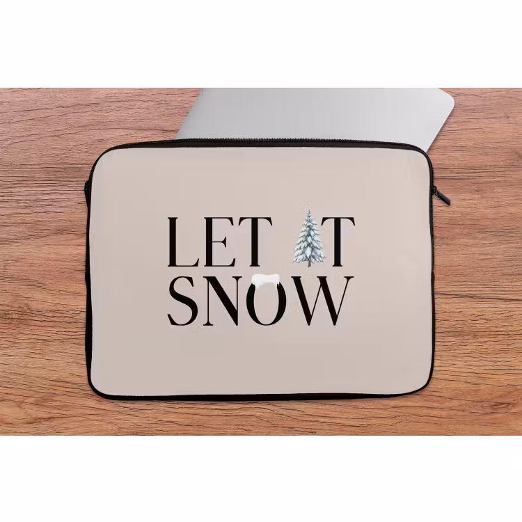 Laptophoes - Tekst - Kerst - Sneeuw — 2