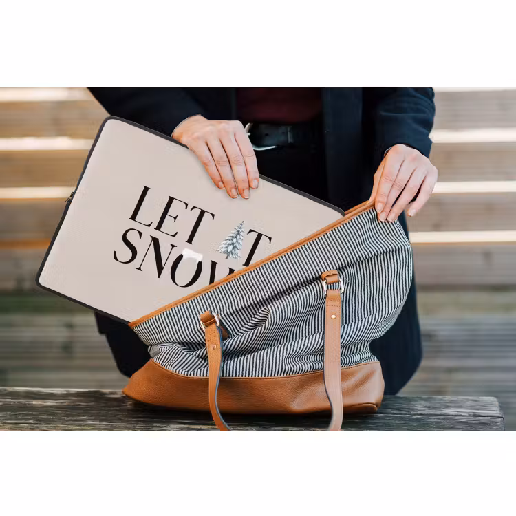 Laptophoes - Tekst - Kerst - Sneeuw — 4