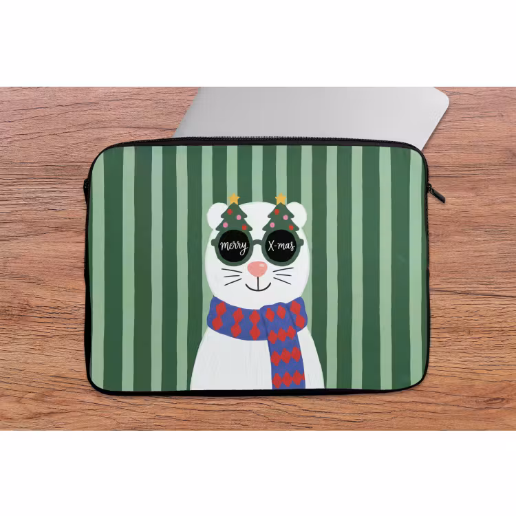 Laptophoes - Dier - Winter - Cartoon — 2